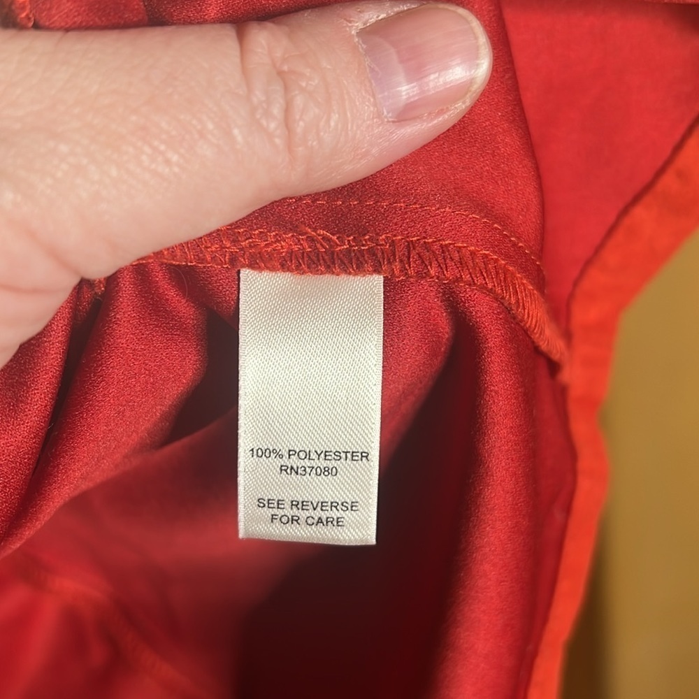 Cato Burnt Orange Faux Suede Belted Blazer Jacket Size Large - Picture 7 of 9